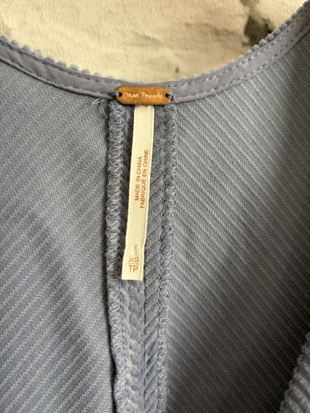Free People Rolling Thunder Corduroy Dress V-Neck Button Up Retro 70s Vibe - Picture 7 of 7